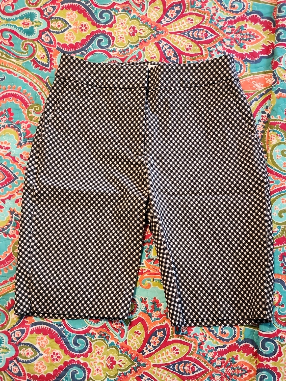 Womens Black And White Dress Bermuda Shorts By WHBH
